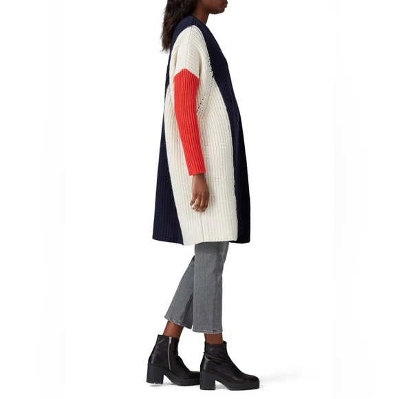 Victor Alfaro Collective  Colorblock Long Cardigan - Picture 7 of 8